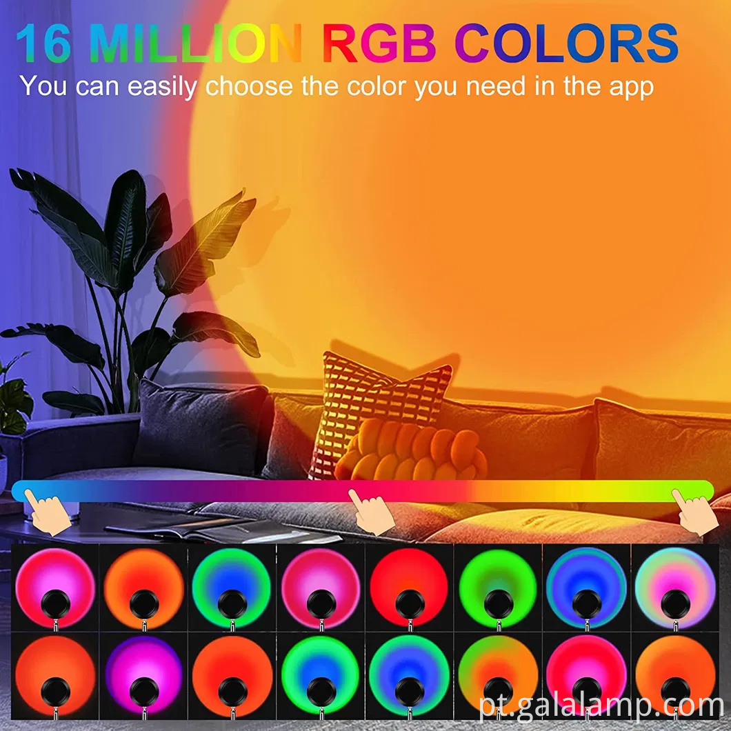 Lâmpada LED de arco -íris RGB inteligente com controle de aplicativos Tuya